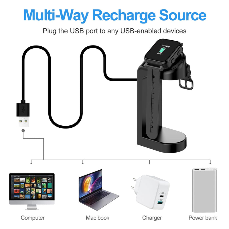 Charger Stand for Gabb Watch 3/3E, Magnetic Charger with 5 Feet Long Cable, Fast Charging Watch Charging Station for Desktop Office Bedside Table