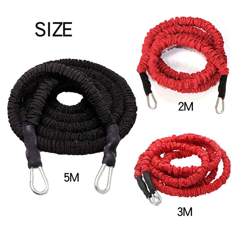 YNXing Resistance Training Rope Explosive Force Bounce Physical Training Resistance Rope Improving Speed, Stamina and Strength 6.6ft Elastic rope