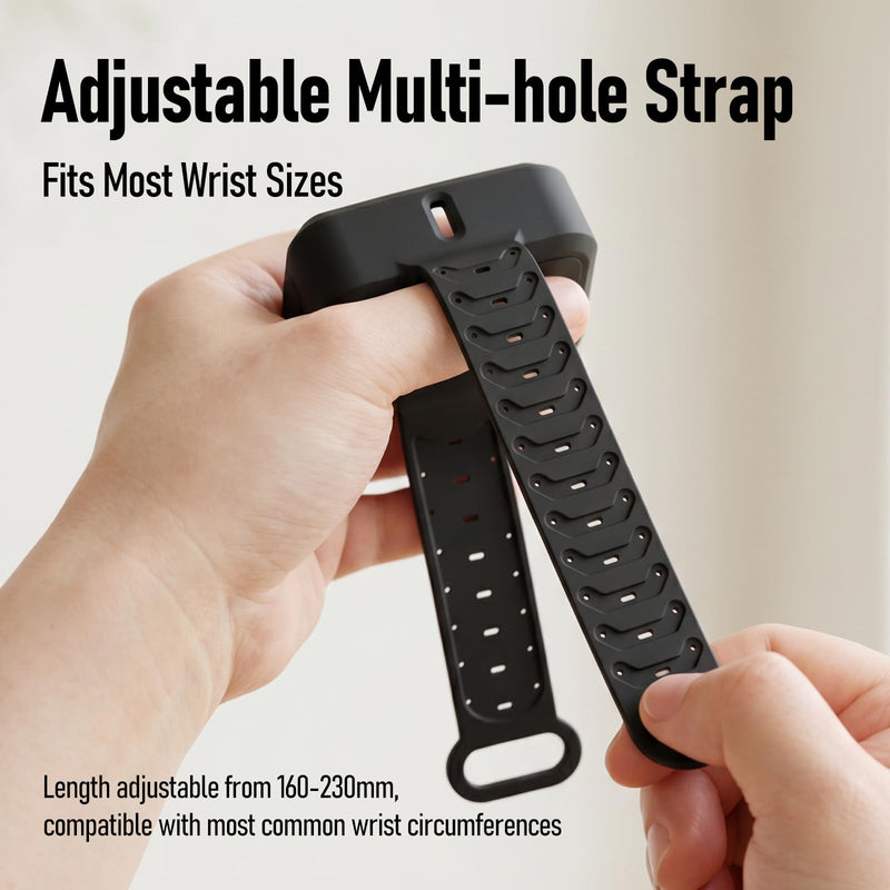 AMBITFUL DN01 Silicone Wristband Case for DJI NANO Action Cameras | Wearable protective cover with adjustable wrist strap for hands-free POV shooting