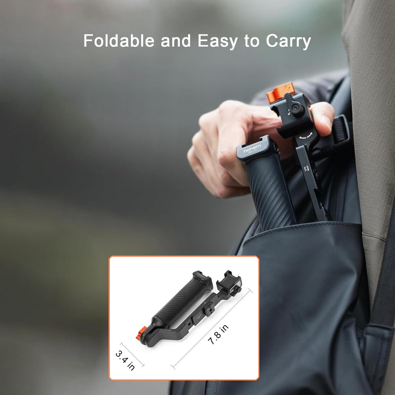 Hohem BH-01 Sling Handgrip for MT3 Pro Gimbal, Bi-Directional Twist Grip, Ergonomic Briefcase Handle for Low Angle Shots