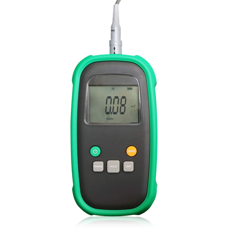 Digital Tesla Meter Gaussmeter with 0-200mT/0-2000mT Auto Switch Range Gauss Meter with Accuracy ±2% (0~1000mT)/±5% (1000~2400mT) Magnetic Field Tester for DC Magnetic Fields (Model TES12A) Upgraded Version-Accuracy: ±5%