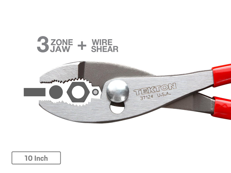 TEKTON Slip Joint Pliers Set, 3-Piece (6-1/2, 8, 10 in.) | PGA10103 | Made in USA