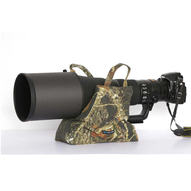 Rolanpro Big Lens Window Pillow, Universial Car photography bean bag, Car Window Bag for telephoto lens #23 Big Brown Jungle 【Empty Bag】