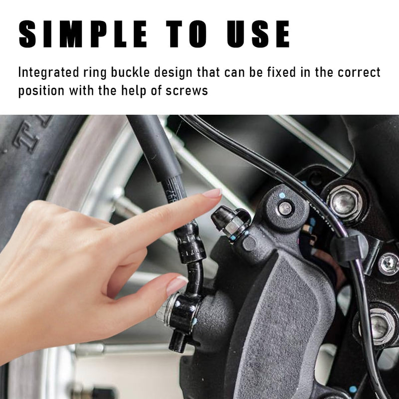 4 PCS Brake Bleed Nipple Caps, Universal Fit, Black Rubber, Premium Quality, Compact, Lightweight, Durable 4PCS