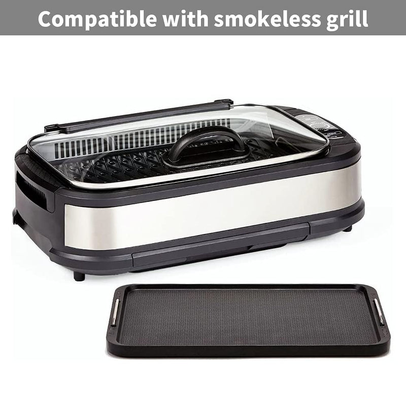Flat Top Griddle for Stovetop, Non-Stick Griddle Grill Pan, Stove Top Grill,14.96" x 8.66", Works with Power XL,Chefman, Carl Schmidt Sohn, Cusimax, Techwood Smokeless Grill,Aluminum,Dishwasher Safe 15" x 8.7" x 0.9"