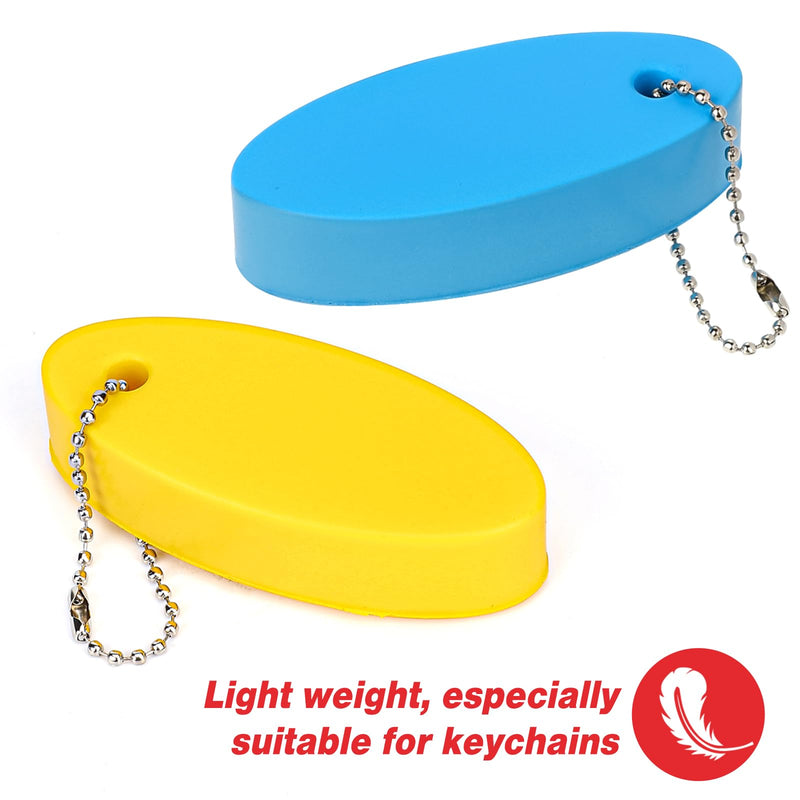 Floating Keychain for Boat Keys, 4 Pack Waterproof Bright Color Key Rings Pendant for Fishing Surfing Sailing Kayak Purple/Blue/Green/Yellow
