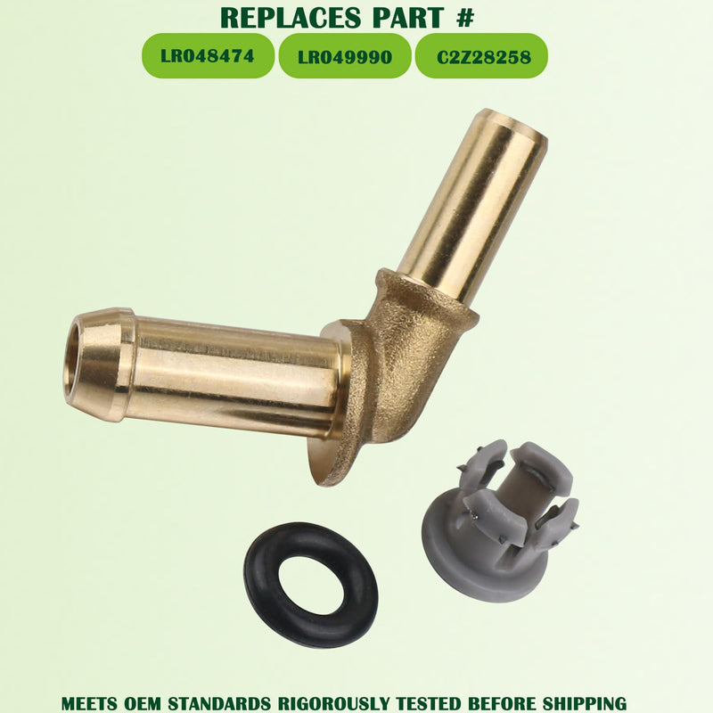 Thermostat Water Outlet Hose Connector Kit Compatible with Jaguar,Range RoverSport Land Rover Discovery4 3.0L V6/5.0L V8 Replaces LR048474 LR049990 C2Z28258