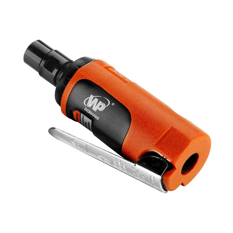WORKPAD Mini Air Straight Die Grinder with 10-Pieces Air Die Grinder Stone Set，25000 RPM, Mini Pneumatic Tools, Equipped with 1/4-inch, 1/8-inch collets and 2 wrenches