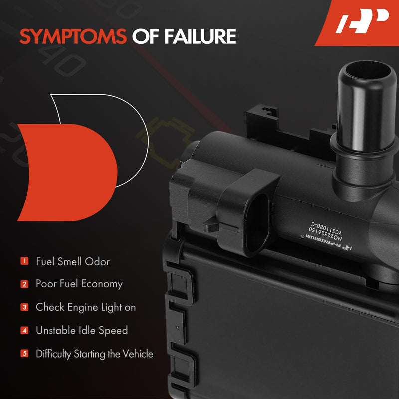 A-Premium Vapor Canister Vent Solenoid Valve Compatible with Chevrolet Silverado 1500/2500/3500, Tahoe, Suburban, Avalanche & GMC Sierra 1500/2500 HD, Yukon XL 1500/2500 & Cadillac Escalade ESV EXT
