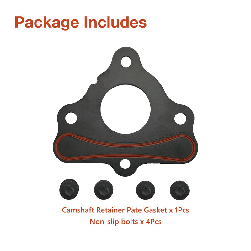 LS Camshaft Retainer Plate Gasket Bolt Kit Compatible with LS Series Engines, &Bolt Kit ARP 134-1003 Gen III IV V for GM LS1 LS2 LS3 4.8 5.3L 6.0L 6.2L Vortec Corvette Cam