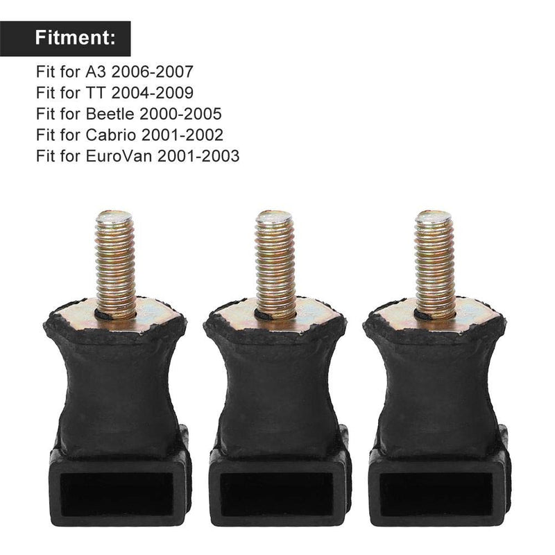 for Beetle air pump bushings - Qiilu Air Pump Mount Bushings, 3pcs Air Pump Mount Bushing Fixed Bracket Set 06A133567A Fits for Beetle for Cabrio for EuroVan
