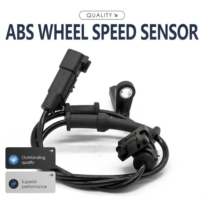 2PCS Rear Left and Right Abs Wheel Speed Sensor Compatible with Chrysler 300 Challenger Charger 4779642AA RWD w/o Heavy Duty Brakes 11 12 13 14 15 16 17 18 19 20 21 22