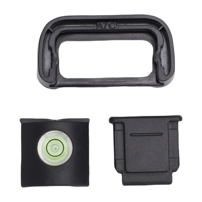 Generic Eyecup Viewfinder, Hot Shoe Cover Protector and Bubble Level for A7C Camera, with Soft Silicone Eyepiece to Block and Protect Flash Interface