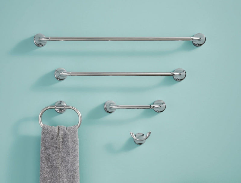 Moen MY3724CH Idora 24-inch Single Towel Bar, Chrome 24" Towel Bar