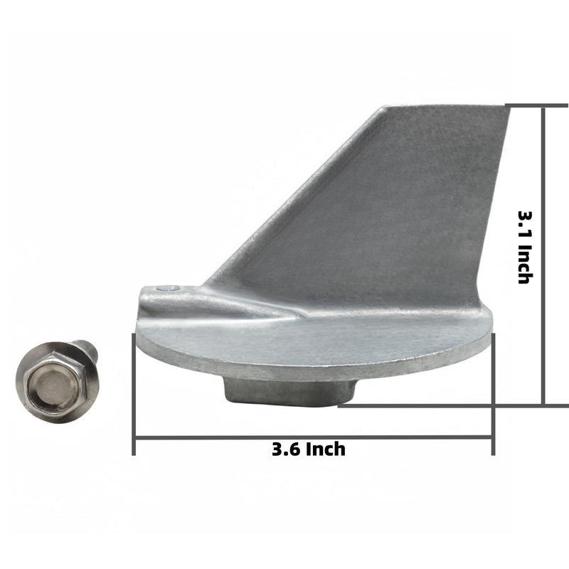6E5-45371-01-00 Outboard Trim Tab Anode for Yamaha 115-225 HP Boat Motors | Fits for 115 130 150 175 200 225 HP 2/4-Stroke Engines, and F115 & VF115 All Models, Replaces 6E5-45371-01, Sierra 18-6097