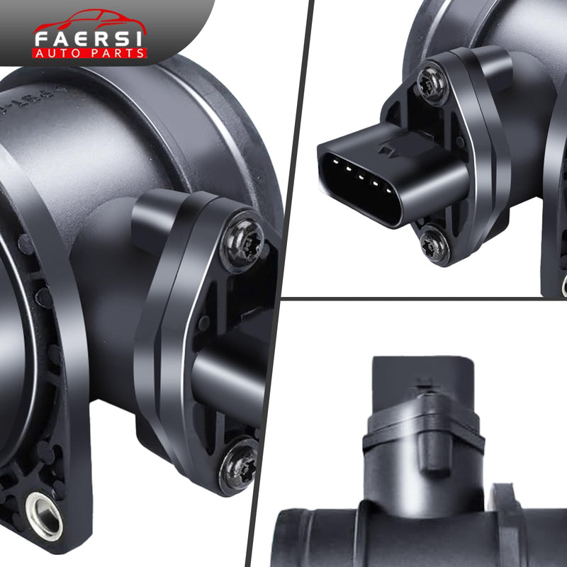 FAERSI Mass Air Flow Sensor Meter MAF 06A906461A 861005 0280218002 Replacement for Volkswagen 1999 2000 2001 VW Golf J-etta; 1998 1999 2000 2001 VW Beetle; 2003 VW Golf