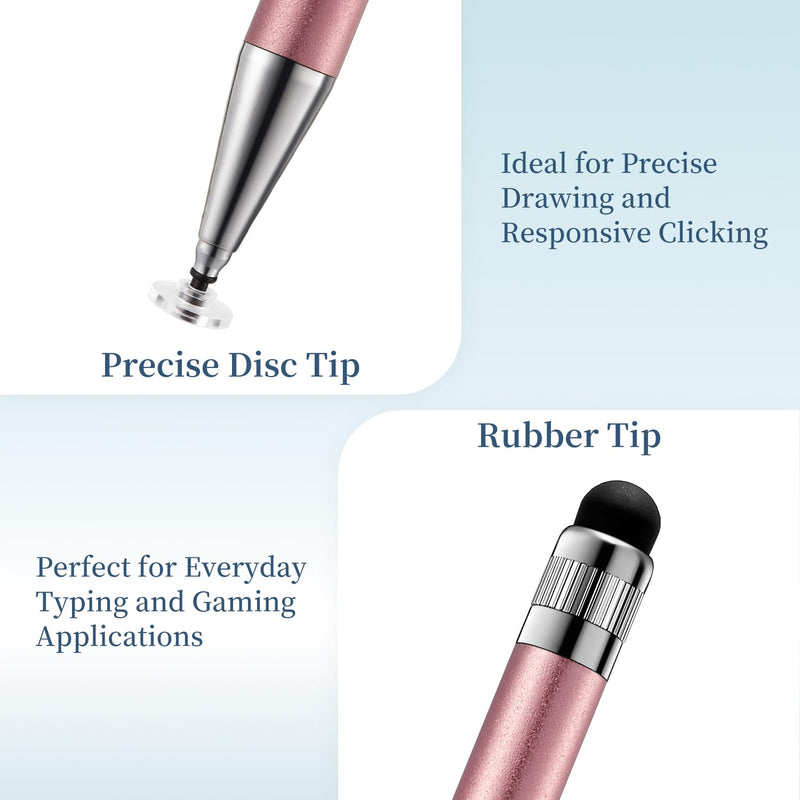ChaoQ Stylus(3 Pcs),Stylus Pen for Touchscreen,2-in-1 Stylus Pen | High Sensitivity and Precision,Suitable for iPhone,iPad,Nintendo,Switch,Samsung,Google,Android,Tablets Touch Screens Devices 3 Mix Color