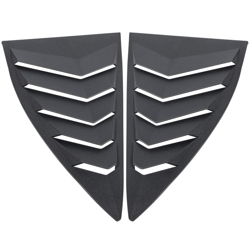 Side Window Louvers for Chevrolet Camaro LS LT RS SS GTS 2010-2015 Windshield Sun Shade Cover Lambo Style Window Cover Matte Black(2pcs)