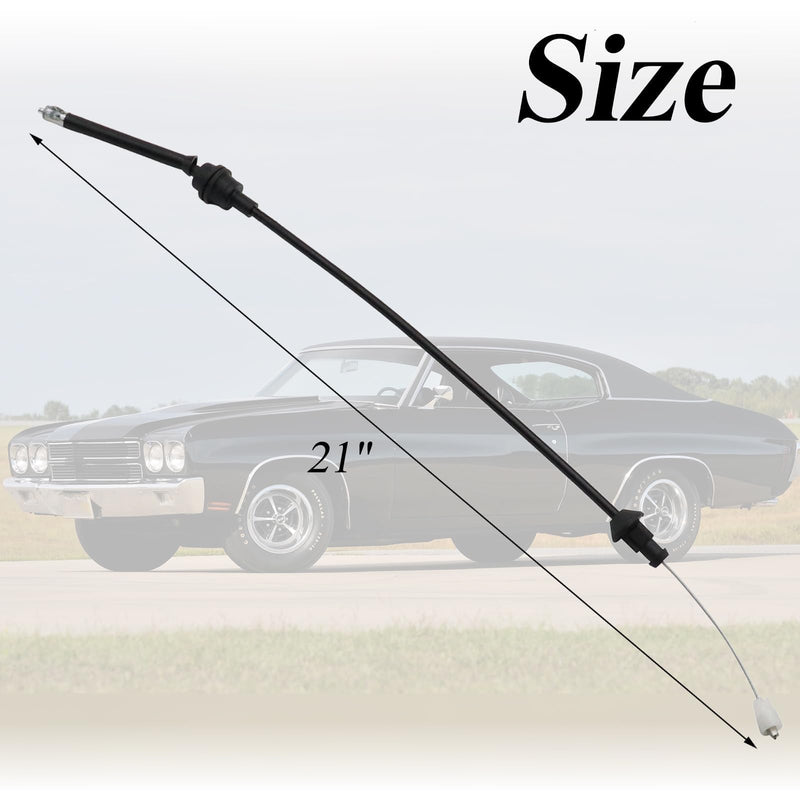Throttle Cable Compatible with Chevelle/El Camino 1968-1972,Camaro 1970-1973,Monte Carlo 1970-1972,Carburetor to Accelerator Replace for 336969