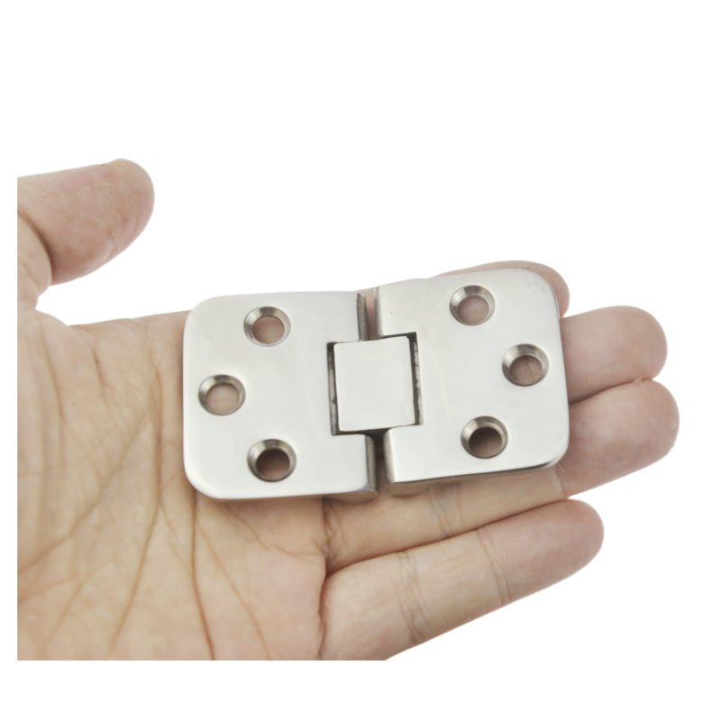 Stainless Steel 316 CAST Solid Marine Grade 180 Degree Flush Mount Hatch Hinge 2-3/4in x 1-1/2in(70mmx40mm) for Boat, RVs (Pair)