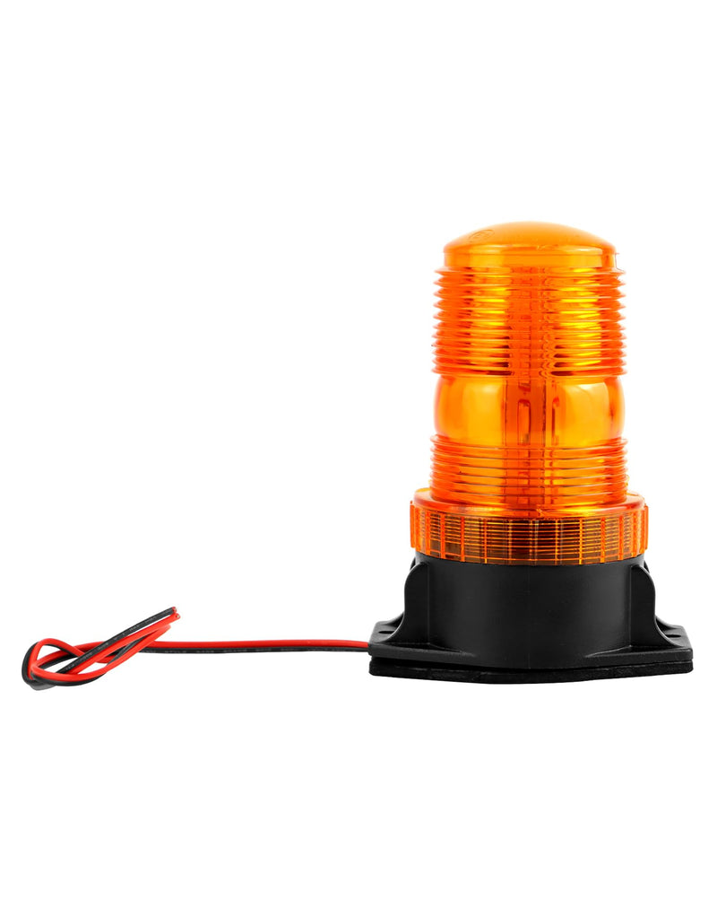 QWORK Amber Led Strobe Lights, Warning Emergency Flashing Beacon Lights for Trucks, Cars, Bus, Tractor, Mower, ATV, Golf Carts, UTV, 2 Pack