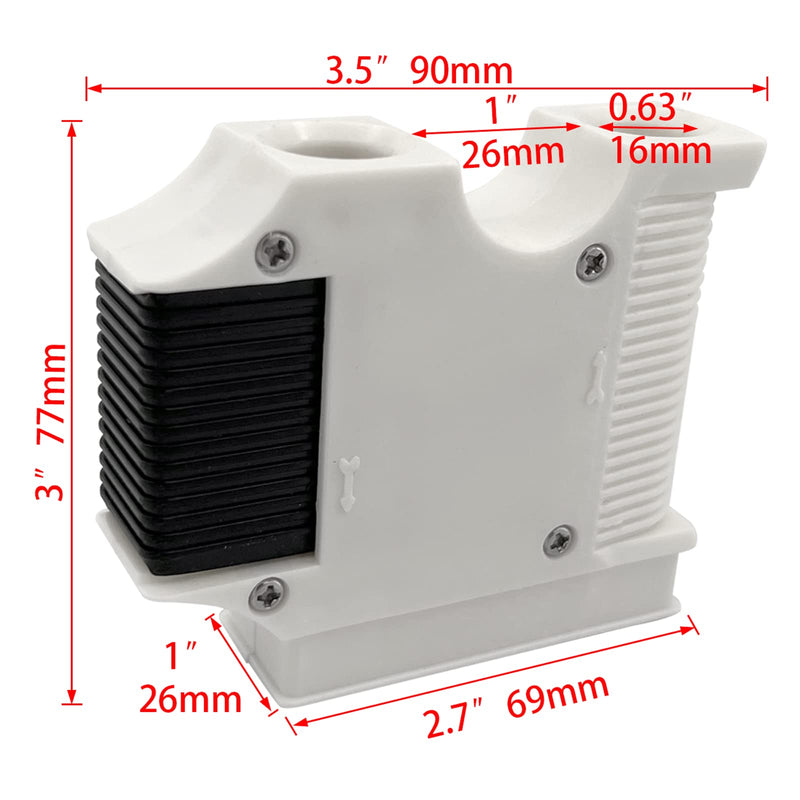 ISURE MARINE 2 Pcs Boat Fender Quick Draw Fender Hanger for Bumper, Pontoon Boat Fender Clips