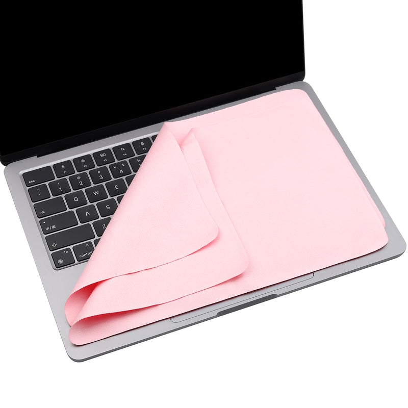 2 Pack Microfiber Liner Cleaning Cloth 13" with Screen Keyboard Imprint Protection for MacBook Pro/Air 13" 14" 2018-2024, Keyboard Protector Compatible MacBook Air 13 M3 M2 M1/MacBook Pro 14 M3 M2 M1