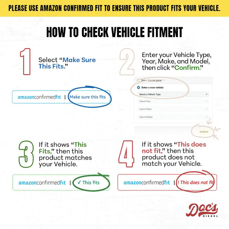 Doc's Diesel Fuel Filter DGF408 | Compatible with Jeep Grand Cherokee 3.0L Diesel 2014-2020 | Replaces 04726067AA