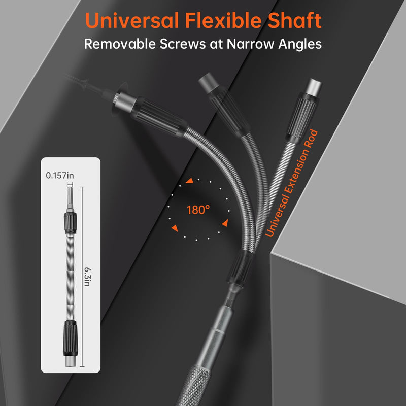 128 in 1 Precision Screwdriver Set, Ratchet Screwdriver Set, Professional Magnetic Repair Tool Kit with 122 Bits for Phone Camera Laptop Watch