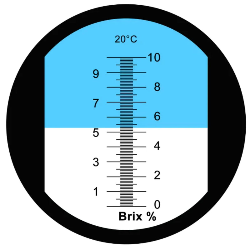 LABART Original 0-10% Brix Hand Held Refractometers with (ATC) Brix Refractometer Range 0-10% Brix Testing Synthetic Machining Coolants, Maple sap, Cutting Liquid, CNC, etc