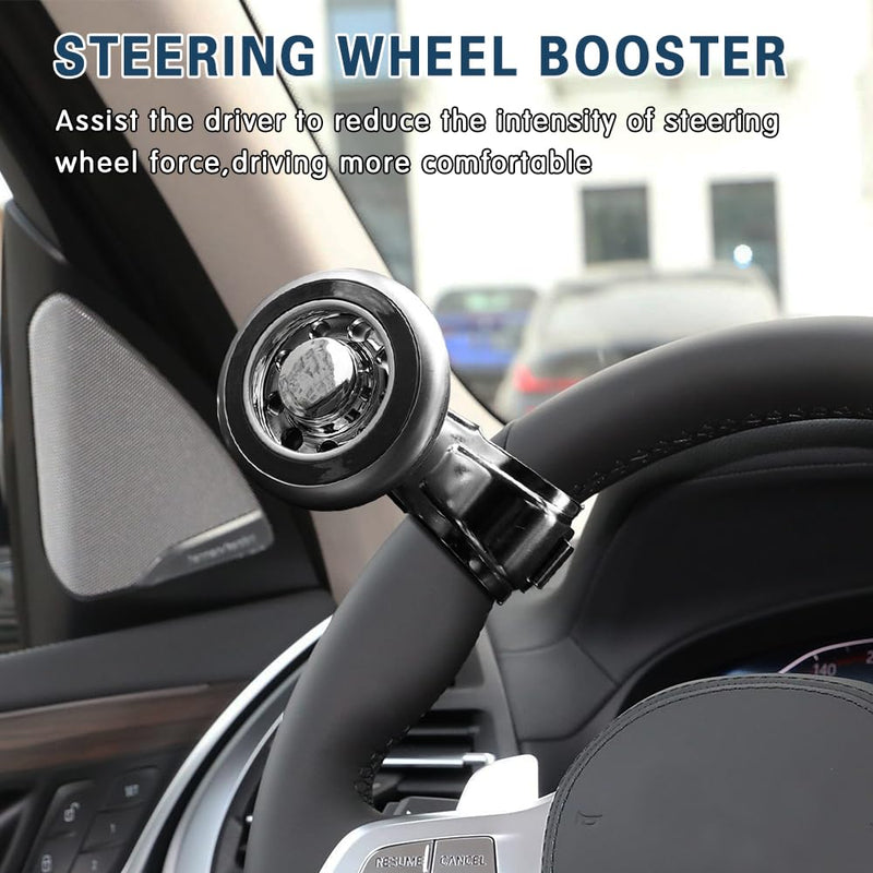 Steering Wheel Knob Spinner, Car Steering Wheel Spinner Accessory Knob, Car Accessories Vehicle Steering Wheel Spinners Ball Durable Suicide Knob Universal Fit for All Cars, Trucks, Semis Black