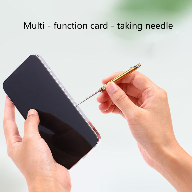 Metal SIM Card Ejector Tool for Phone Tablet, Universal SIM Tray Pin Opener with Keychain, Anti Lost Smartphone SIM Removal Needle, Portable