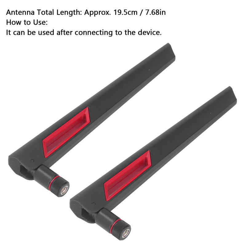 2Pcs Antenna 12dbi 2.4G 5.8G High Gain with RP SMA Male Connector for Network Router/Access Point/USB Adapter/PCI Adapter/IP Camera Range Extender
