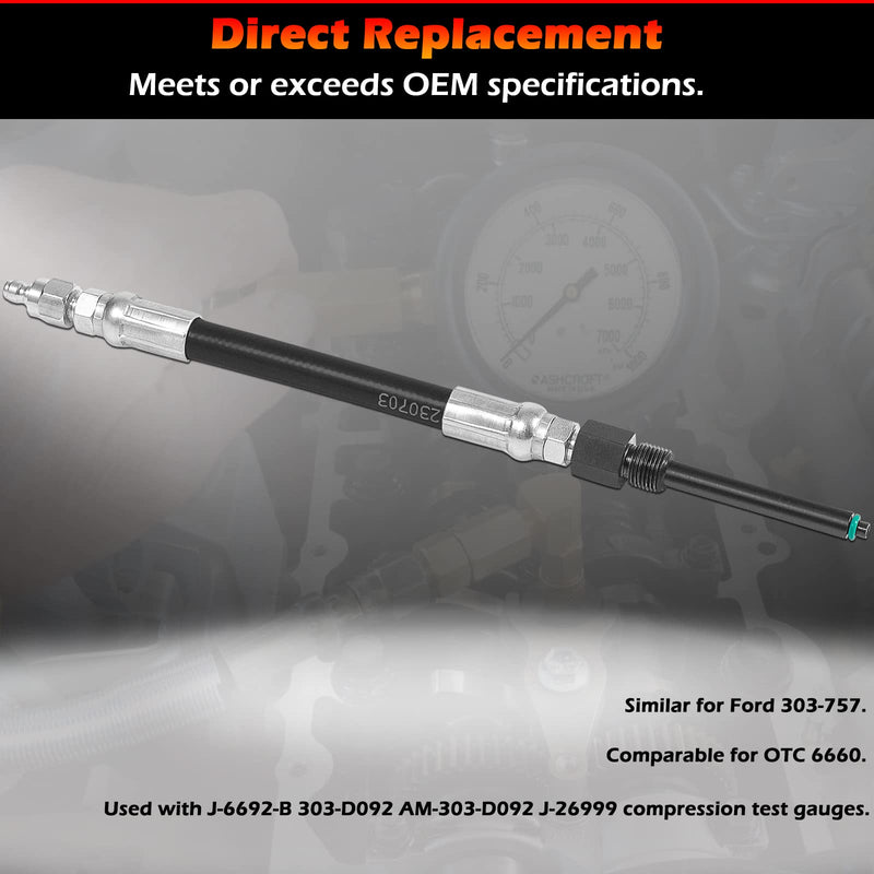 6660 Compression Tester Adapter Perfectly Compatible with 2003-2006 Ford 6.0L 6.4L VT365 Powerstroke Diesel Engines, Similar to 303-757