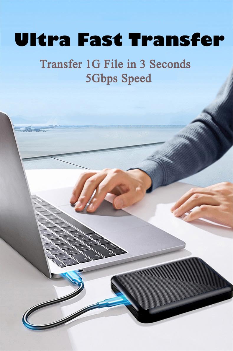 1TB Ultra Slim Portable External Hard Drive USB 3.0 HDD Storage for PC, Mac, Laptop, PS4, Xbox one 1TB
