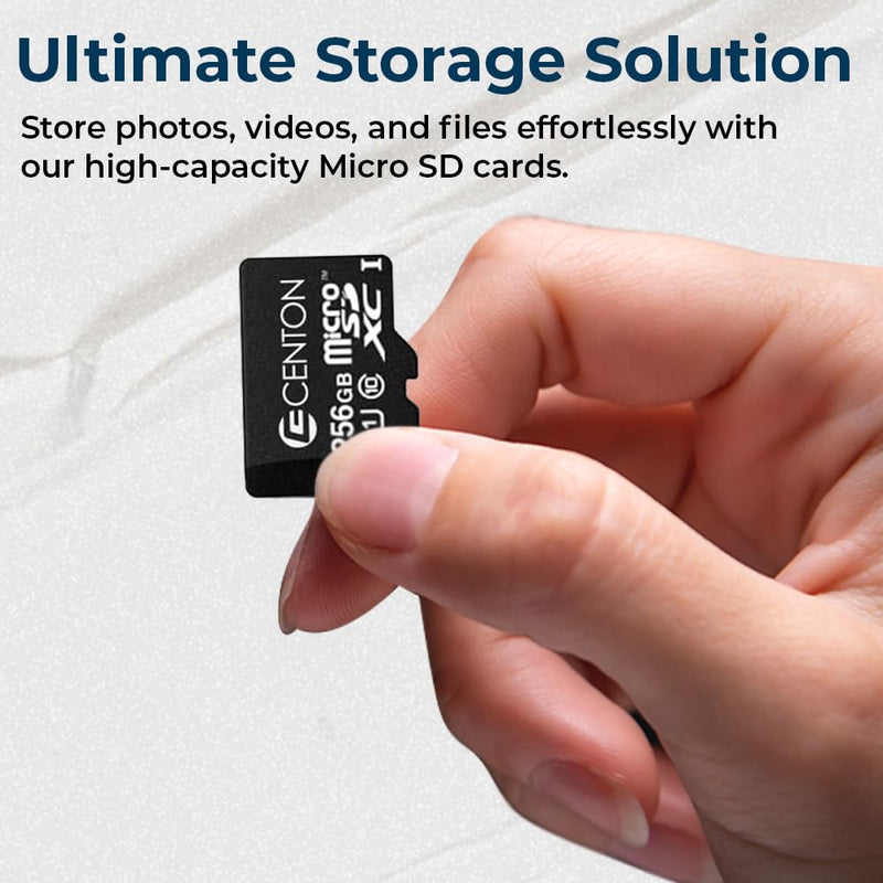 Centon Electronics Micro SD Card, UHS-I / A1 / V10 / U1 / Class 10 Flash Memory Card for Phones, Tablets, Cameras, and More, 64GB, 3 Pack Bulk