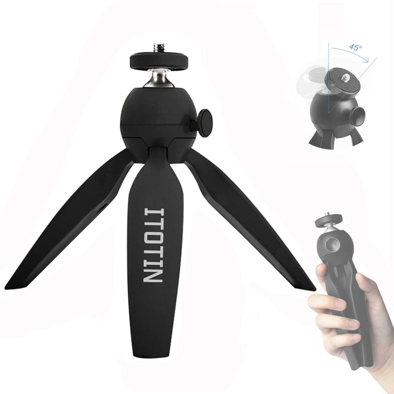 Mini Tripod Stand, Mini Phone Tripod Stand Tabletop Cellphone Tripod Stand Portable Desktop Phone Stand Mini Tripod for Camera/Phone/Webcam, Universal Phone Mount Mini Tripod Stand