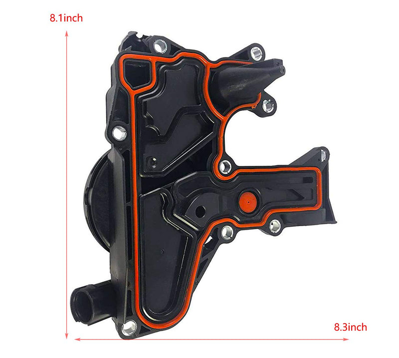 PCV Valve Engine Crankcase Vent Oil Separator Breather Hose Kit fit for Audi A3 A4 A5 Q5 TT VW Beetle CC Jetta Passat Tiguan 1.8 2.0TSI Replace 06H103495AB, 06H103495AH, 06H103495B