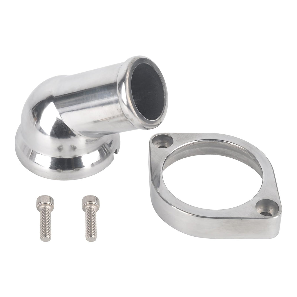 45° Swivel Water Neck Aluminum Polished Thermostat Housing Compatible with Chevy LS1 LS2 LS3 LS7 LS9 LSA L76 L92 Chevy GM Engines Chevy 4.8 L 5.3 L & 6.0 L Engines 45 Degrees Style2 Silver