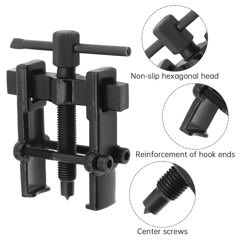 OriGlam Adjustable Two Jaw Bearing Gear Puller Remover Tool, 2 Inch Carbon Steel Pump Removing Kit for Motorcycle (2 Inch)