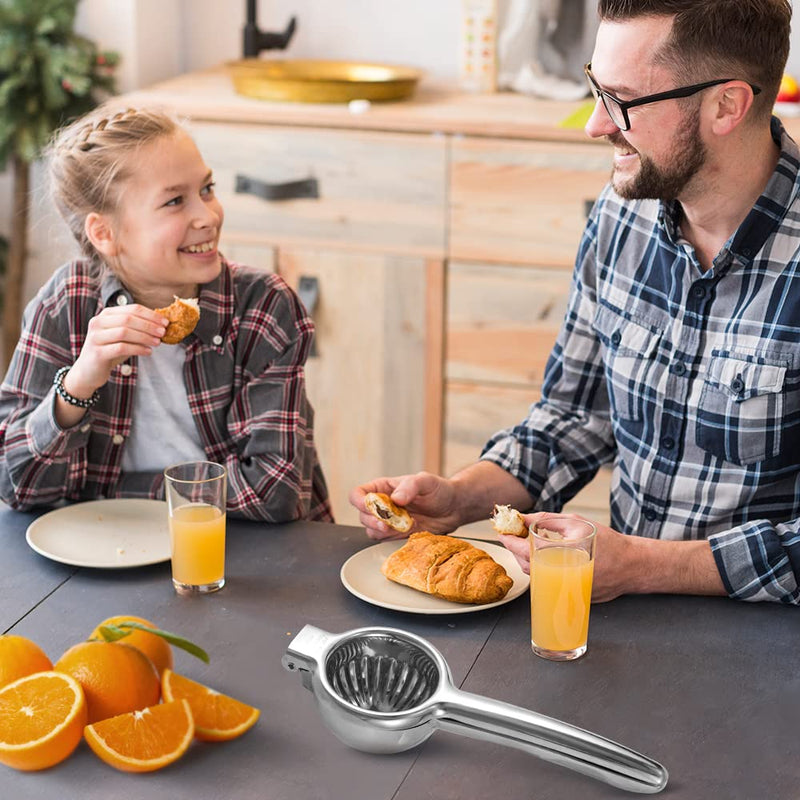 Upgraded Lemon Squeezer Meidong Super Stainless Steel 304 Hand Press Juicer Manual Citrus for Juicing Lemon ＆ Limes, Vegetables Large