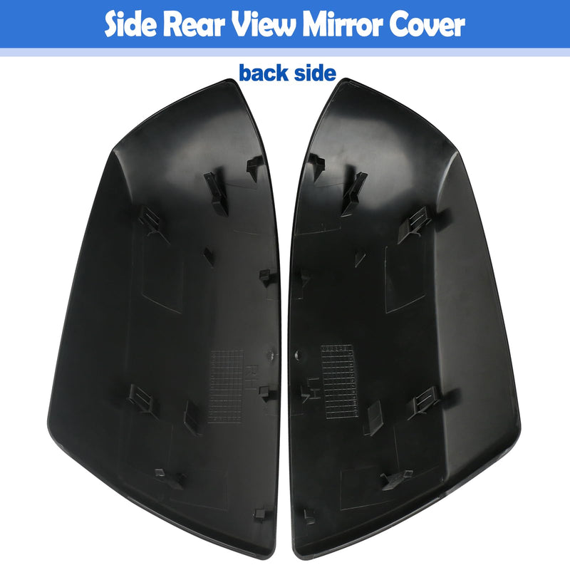 Textured Black Outer Rear View Mirror Cover Cap Front Driver Passeger Side for Toyota Tundra 2007-2021 Toyota Sequoia Replaces 87945-0C020 87915-0C040 Textured Black
