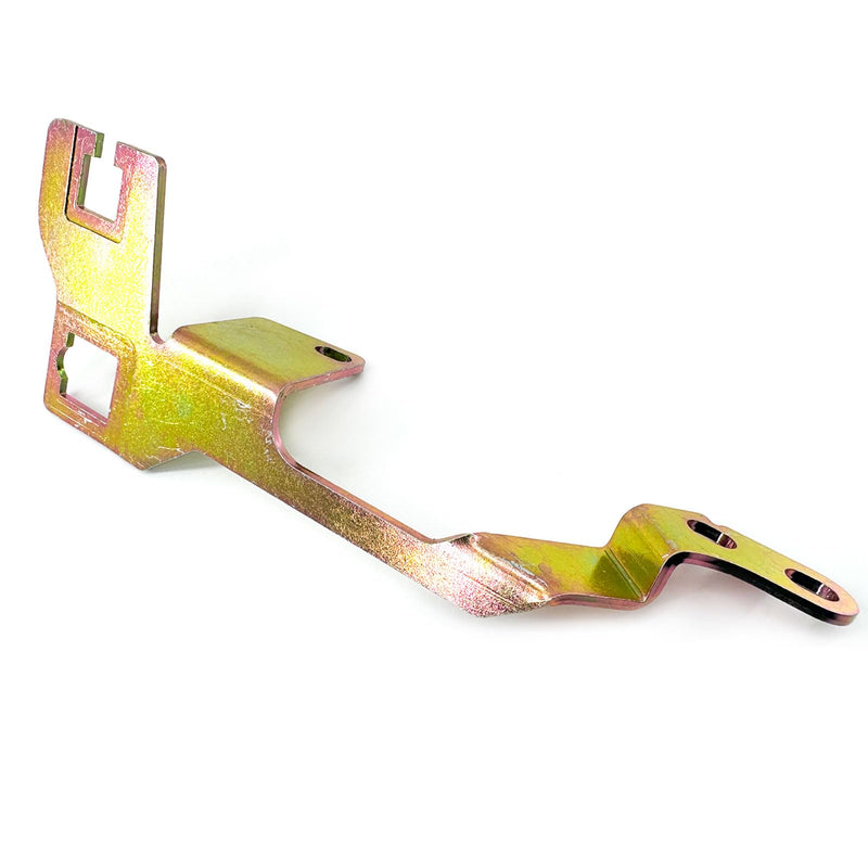 Throttle Cable and Kickdown Cable Bracket Replaces for Edelbrock Performer, Thunder AVS and All Quadrajet-style Carburetors Fits TH350, 700-R4, and 200-4R Cables Gold Anodized