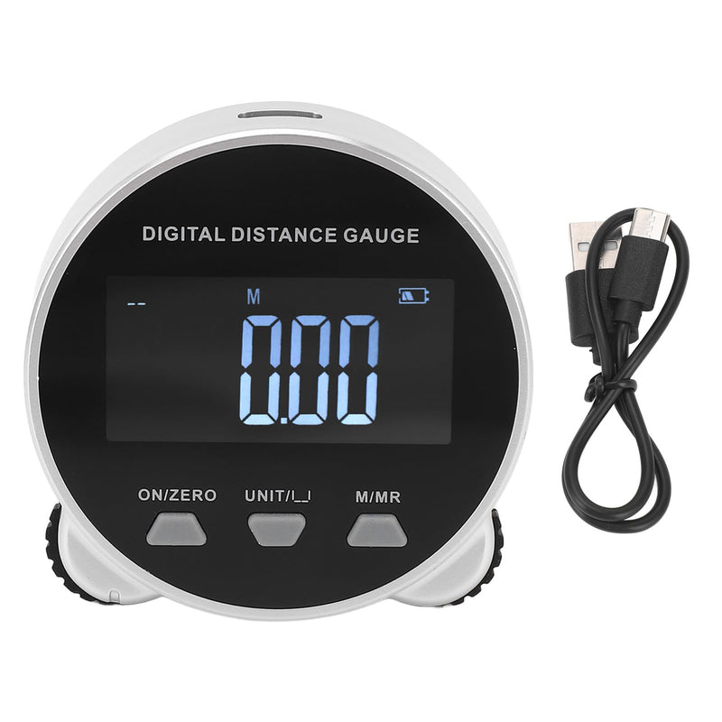 Digital Tape Measure, 656.2ft Long Distance Electronic Rolling Ruler LCD Display, 260mAH Battery, USB Rechargeable Rolling Distance Measuring Tool for Circular Flat Curved Diameter