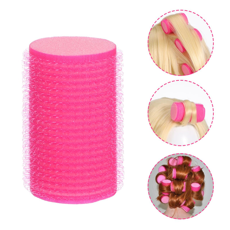 Beaupretty 8Pcs Self Adhesive Sponge Hair Curlers Self Grip Sponge Hair Rollers for Women Soft Curlers Styling Tool for Dry or Wet Temporary Curling Roller Set