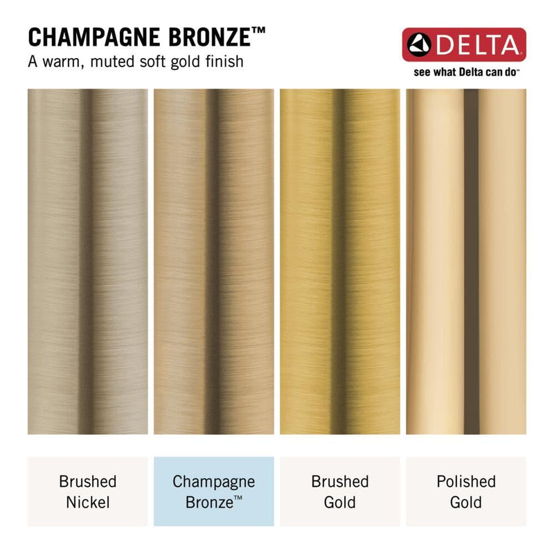 Delta Faucet Wall-Mount Supply Wall Elbow for Hand Held Shower with Hose, Champagne Bronze 50560-CZ WIthout Lumicoat
