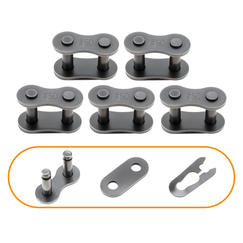 Windance Universal Roller Chain Breaker with 5Pcs #50 Master Link High Carbon Steel 420 428 520 525 528 530 Chain Pin Removal Repair Tool Motorcycle ATV Dirt Bike Scooter Bicycle Tractor