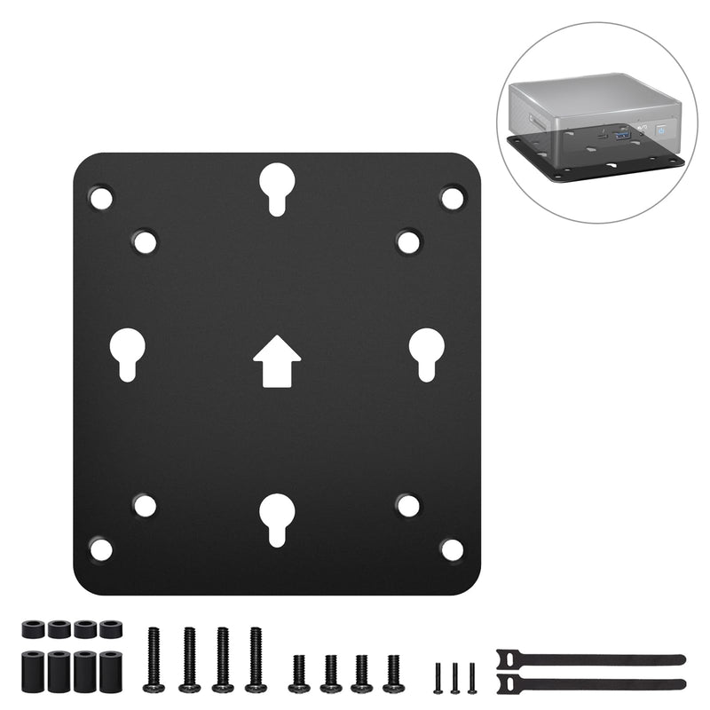 2 Packs VESA Mounting Kit Compatible with Intel NUC 13 12 11 10 8 7 6 5 Gen VESA Monitor Adapter Plate Compatible with Intel NUC Mini PC Mounting Bracket to Attach NUC Mini PC to the Back of a Monitor