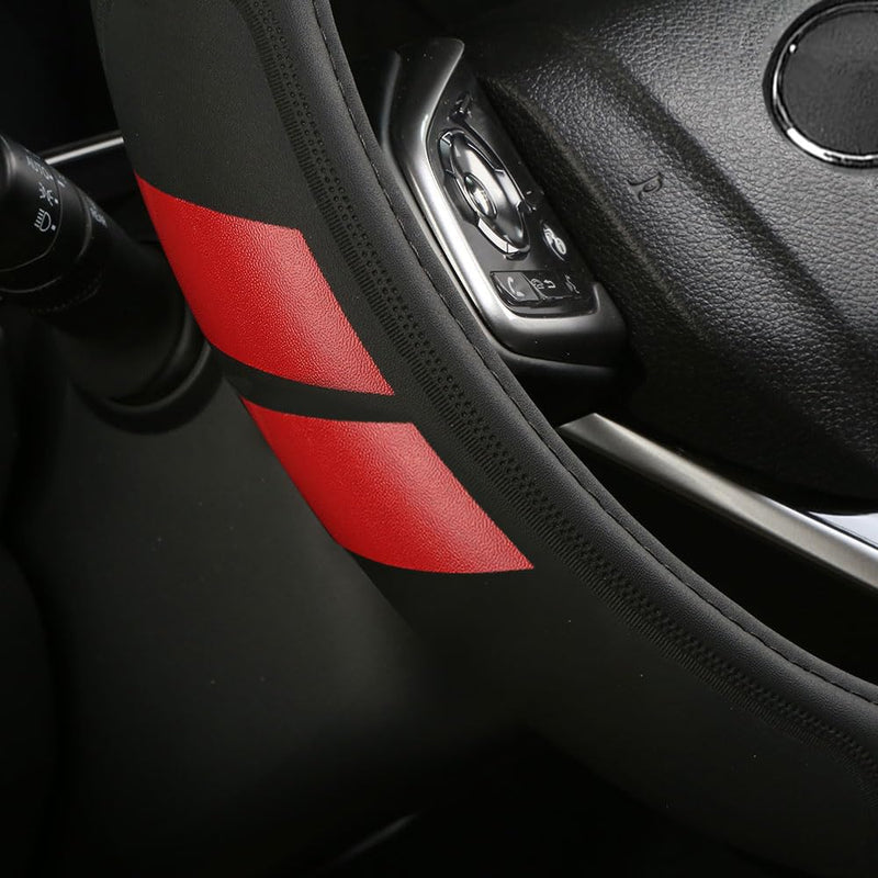 Microfiber Leather Steering Wheel Cover Compatible with Dodge Challenger Charger Durango Avenger Ram COVER-fit-hond
