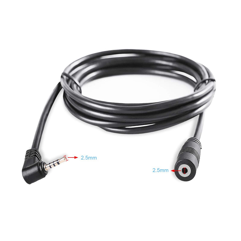 Pixelman 2.5mm Male to Female Backup Camera Extension Cable, 10ft for Dash Cam, Mirror, Rearview, Reverse Camera - Car, Pickup Truck, SUV, Van, RV, Trailer 10ft Extension Cable